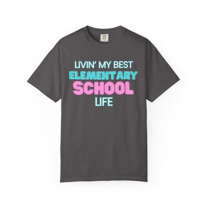 Elementary School Life Unisex Tee, Casual Wear, Gift for Students/Teachers, Trendy T-Shirt, Back to School Apparel