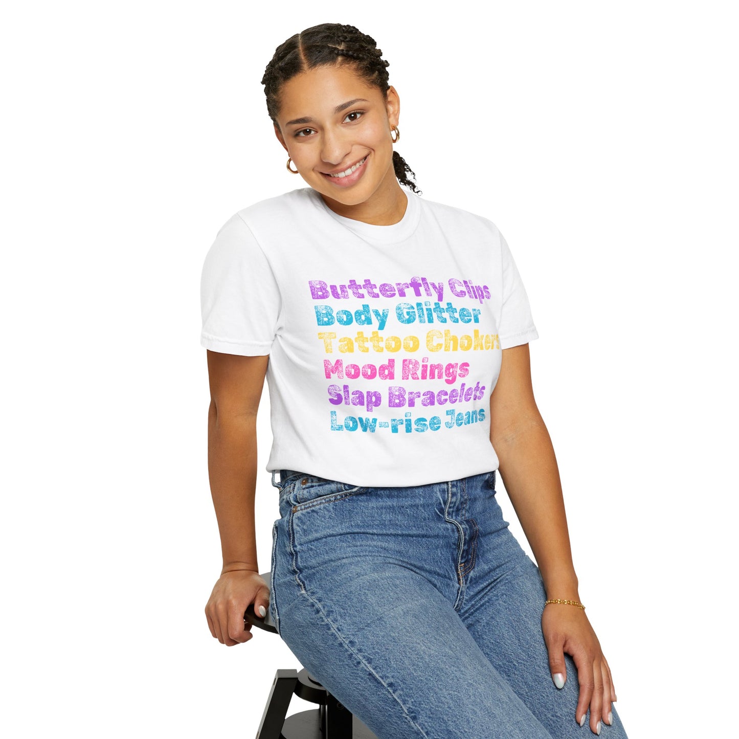 Butterfly Clips; 90s Nostalgia for the 90s Girl; Unisex Garment-Dyed T-shirt