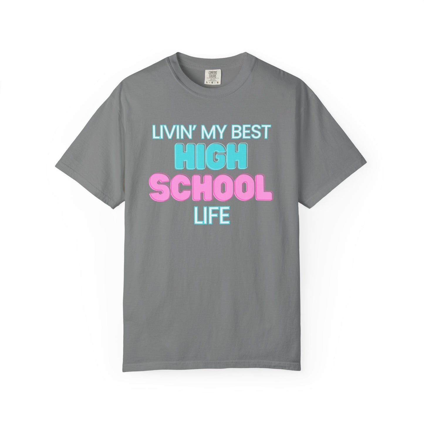High School Life Unisex Tee, Casual Wear, Gift for Students/Teachers, Trendy T-Shirt, Back to School Apparel
