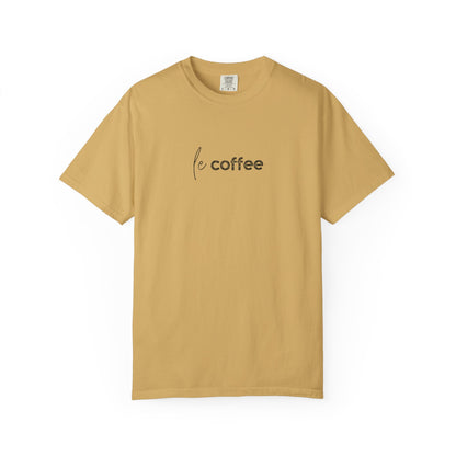 le coffee :: Funny Caffeine Addict Tee :: Caffeine Lover Gift :: Tired Mom Graphic T-shirt :: Real Life Women's Comfort Tee
