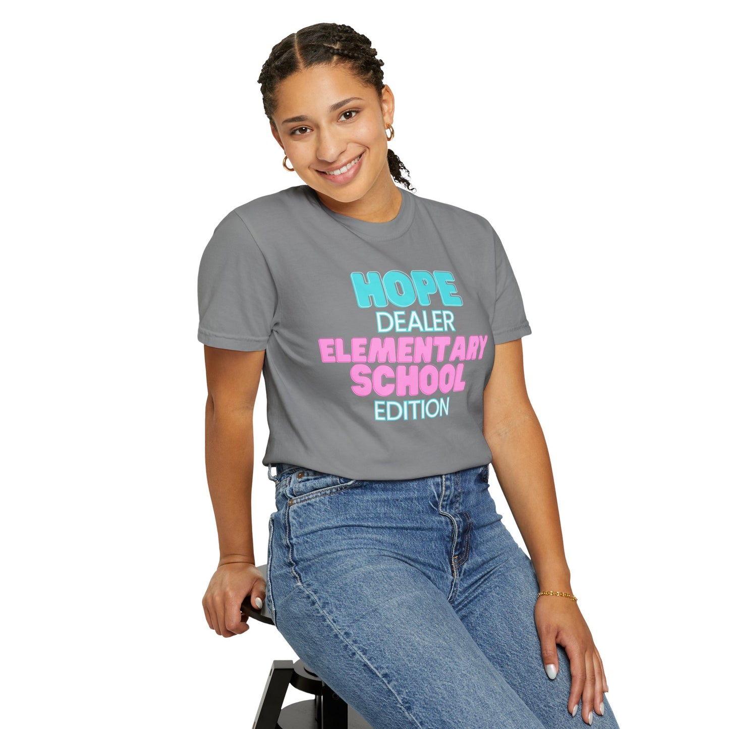 Hope Dealer; Elementary School; Unisex Tee, Casual Wear, Gift for Students/Teachers, Trendy T-Shirt, Back to School Apparel