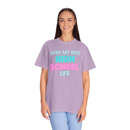 High School Life Unisex Tee, Casual Wear, Gift for Students/Teachers, Trendy T-Shirt, Back to School Apparel